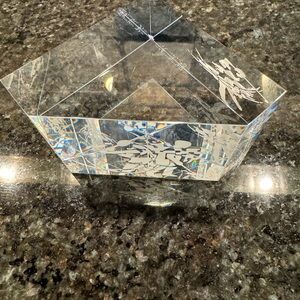 Steuben - Elegant Crystal Art Piece - Hockey/Golf